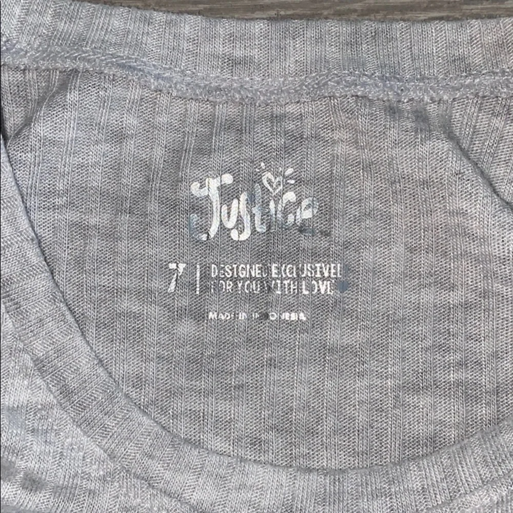 Justice Magical Rainbow Ribbed T-shirt